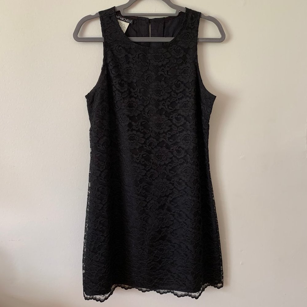 My Michelle Black 11/12 Sleeveless Lace Dress